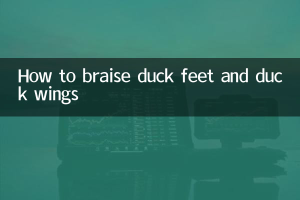 So schmoren Sie Entenfüße und Entenflügel