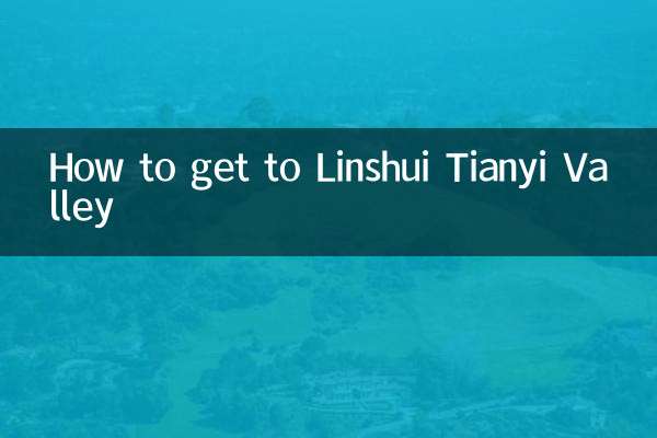 Comment se rendre à la vallée de Linshui Tianyi