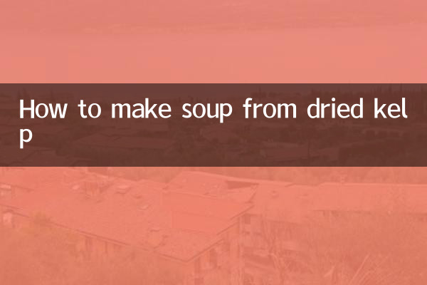 Como fazer sopa de algas secas