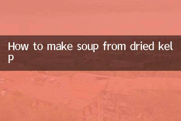 طرز تهیه سوپ از کلپ خشک