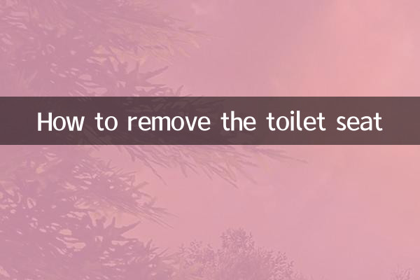 কিভাবে টয়লেট সিট অপসারণ