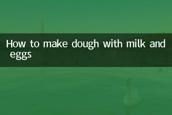 Как приготовить тесто на молоке и яйцах