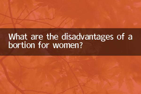 女性にとって中絶のデメリットは何ですか？