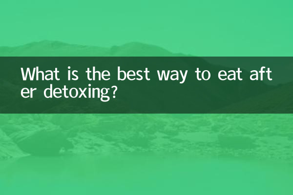 ¿Cuál es la mejor forma de comer después de un detox?