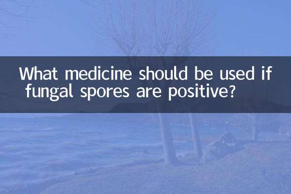 What medicine should be used if fungal spores are positive?