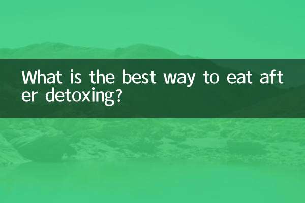 ¿Cuál es la mejor forma de comer después de un detox?