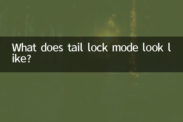 테일 잠금 모드는 어떻게 생겼나요?