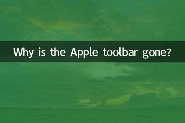 Почему панель инструментов Apple исчезла?