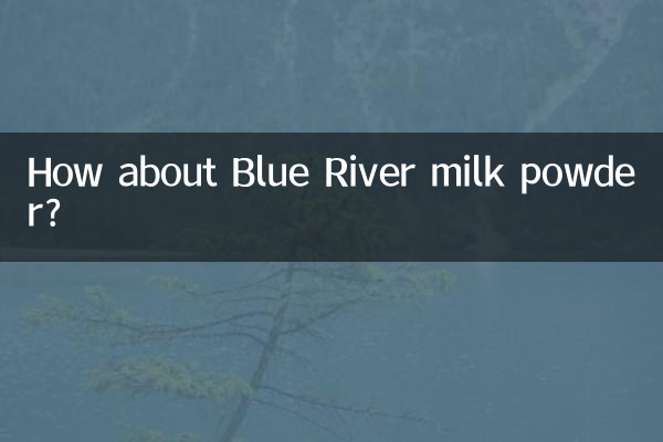 ¿Qué tal la leche en polvo Blue River?