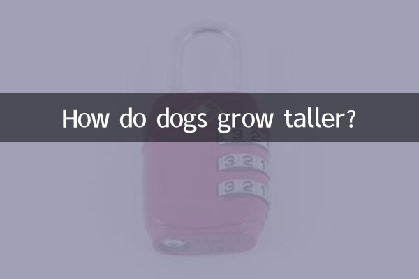 狗狗怎么长个子
