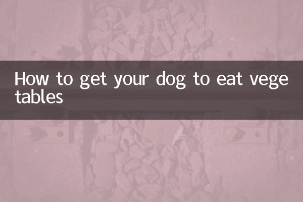 So bringen Sie Ihren Hund dazu, Gemüse zu fressen