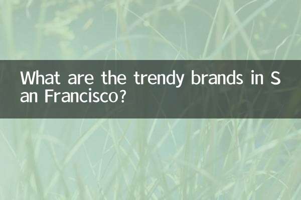 What are the trendy brands in San Francisco?