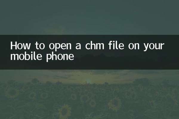 How to open chm file on mobile phone