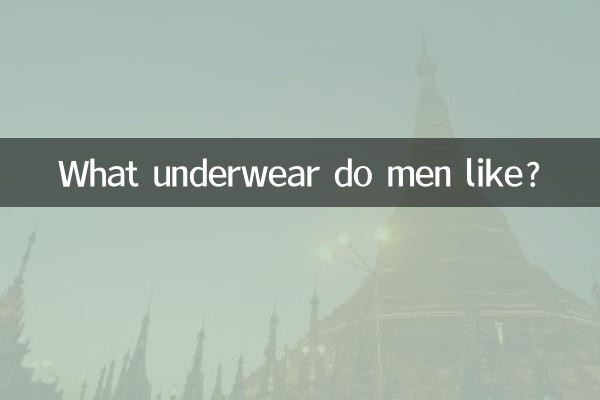 남자들은 어떤 속옷을 좋아하나요?