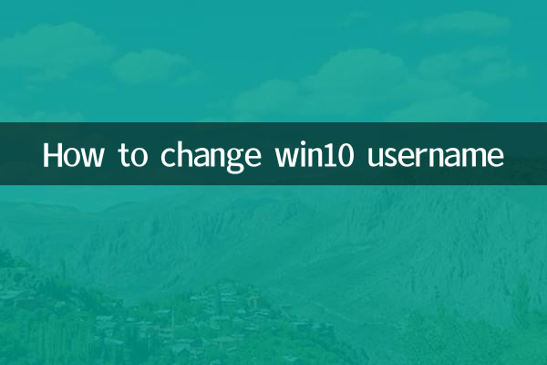 Как изменить имя пользователя Win10