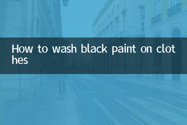 So waschen Sie schwarze Farbe auf Kleidung