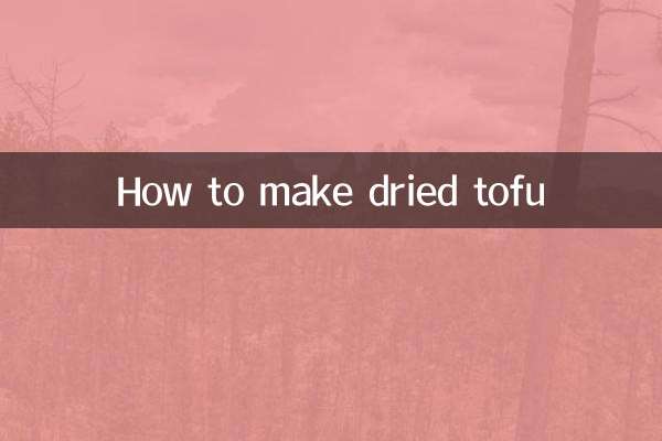 Come preparare il tofu secco