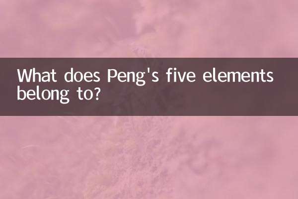 A que pertencem os cinco elementos de Peng?