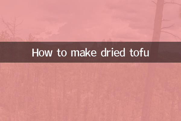 Come preparare il tofu secco