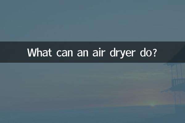 What can an air dryer do?