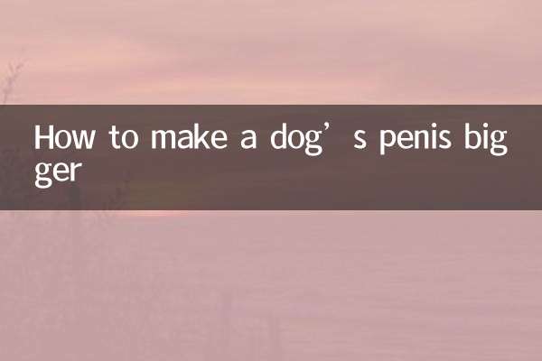 Como aumentar o pênis de um cachorro
