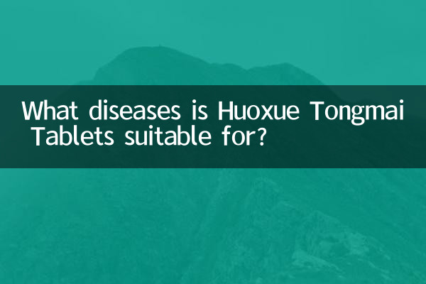 Huoxue Tongmai 錠はどのような病気に適していますか?