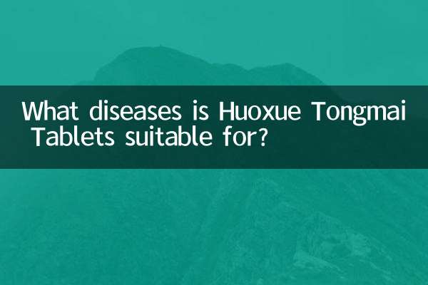 What diseases is Huoxue Tongmai Tablets suitable for?