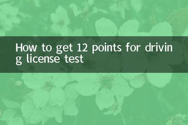 運転免許試験で12点を取る方法