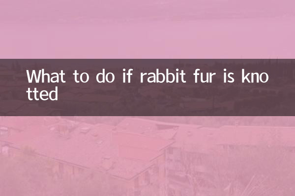 Was tun, wenn das Kaninchenfell verknotet ist?