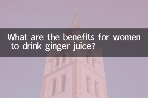 What are the benefits for women to drink ginger juice?