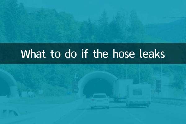 호스가 새는 경우 대처 방법