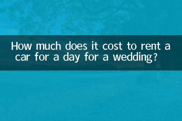 婚庆租车多少钱一天