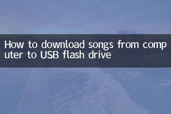 优盘怎么从电脑下歌