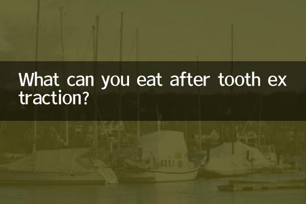 ¿Qué se puede comer después de la extracción de un diente?