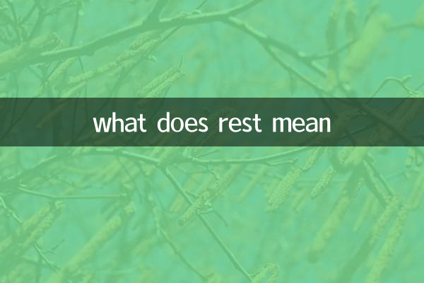 what does rest mean