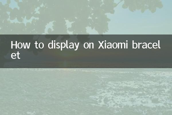 Xiaomiブレスレットに表示する方法