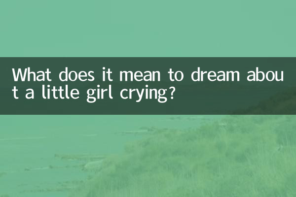 सपने में रोती हुई छोटी लड़की देखने का क्या मतलब है?
