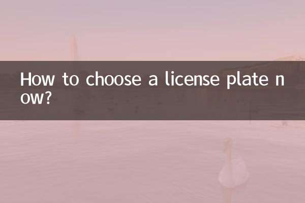 اب لائسنس پلیٹ کیسے منتخب کریں؟