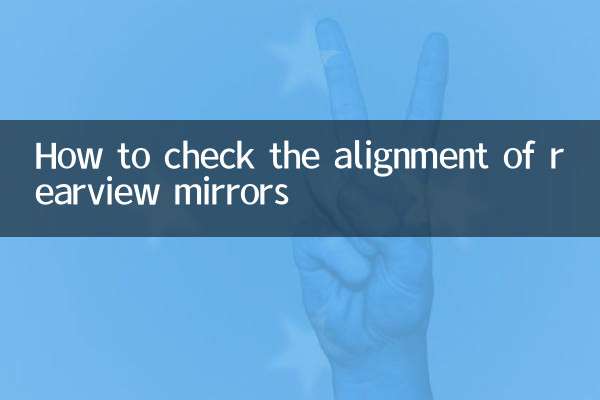 Como verificar o alinhamento dos espelhos retrovisores