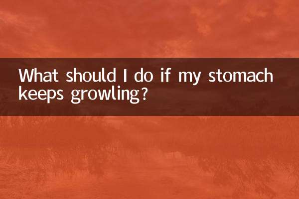 Was soll ich tun, wenn mein Magen ständig knurrt?