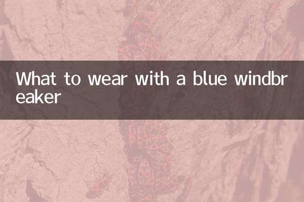 藍色風衣裡面搭配什麼