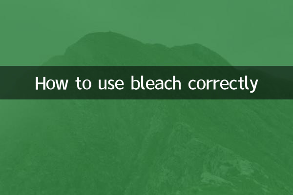 Come usare correttamente la candeggina