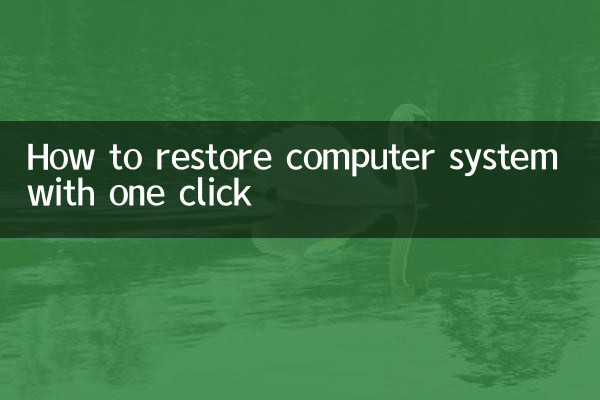 ワンクリックでコンピュータシステムを復元する方法