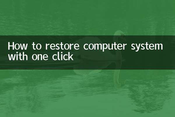 ワンクリックでコンピュータシステムを復元する方法