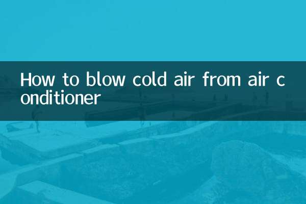 Come soffiare aria fredda dal condizionatore