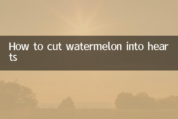 Como cortar melancia em corações