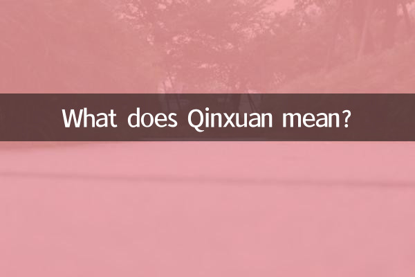 O que significa Qinxuan?