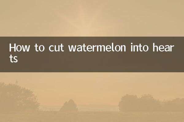 Como cortar melancia em corações