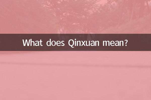 O que significa Qinxuan?