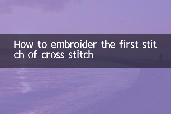 クロスステッチの1針目の刺し方